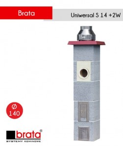 Brata Uniwersal SW2 fi 140 jest idealnym systemem kominowym do kotłów na pellet i ekogroszek