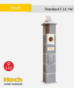 Hoch Standard 160+W tani komin na paliwa stałe polecany zwłaszcza do kominków z 1 wentylacją - niemiecka ceramika