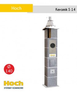 Komin powietrzno-spalinowy do kotłów kondensacyjnych na gaz Hoch Turbo Keramik S fi 140