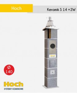 Hoch Keramic 140+2W komin ceramiczny z podwójną wentylacją do kotłów kondensacyjnych na gaz