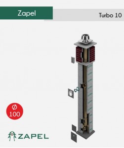 Ceramiczny komin do kotłów kondensacyjnych na gaz Zapel Turbo 10