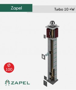 Zapel Turbo fi 100+W ceramiczny komin do kotłów kondensacyjnych na gaz z pojedynczą wentylacją