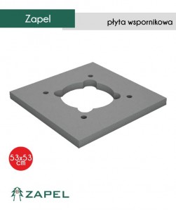 GT Zapel płyta wspornikowa pod klinkier S 53 x 53 cm do kominów bez wentylacji PDK