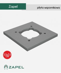 GT Zapel płyta wspornikowa pod klinkier S 53 x 53 cm do kominów bez wentylacji PDK