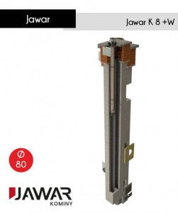 Jawar K 80+W komin z ceramiką izostatyczną do kotłów kondensacyjnych na gaz