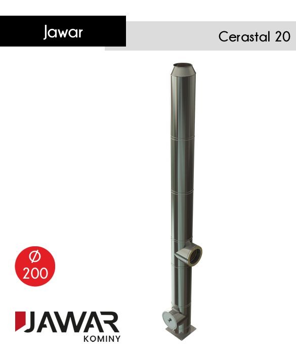 Jawar Cerastal fi 200 uniwersalny komin ceramiczny w obudowie stalowej