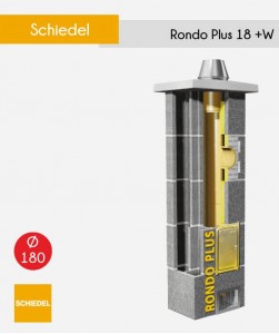 Schiedel Rondo Plus 180+W uniwersalny komin ceramiczny z wentylacja - do wszystkich paliw