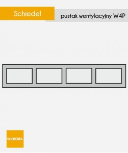 Potrójna wentylacja Schiedel - komin wentylacyjny 4-kanałowy poziomy pustaki wentylacyjne 88x20 cm najlepsze kominy w Polsce