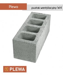 Dostosowana wentylacja kominowa do systemów kominowych marki Plewa - 4 kanały wentylacyjny 68 x 24 cm.