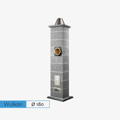 GT Wulkan CI-EKO 180 uniwersalny komin ceramiczny do wszystkich paliw