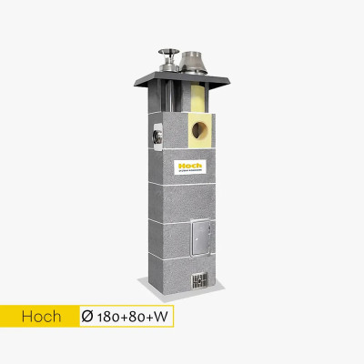 Hoch Duo (3 w 1) komin wielofunkcyjny fi 180 / fi 80 / wentylacja