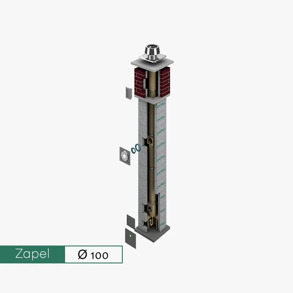 GT Zapel Turbo fi 100 - ceramiczny komin przeznaczony do kotłów na gaz i olej.