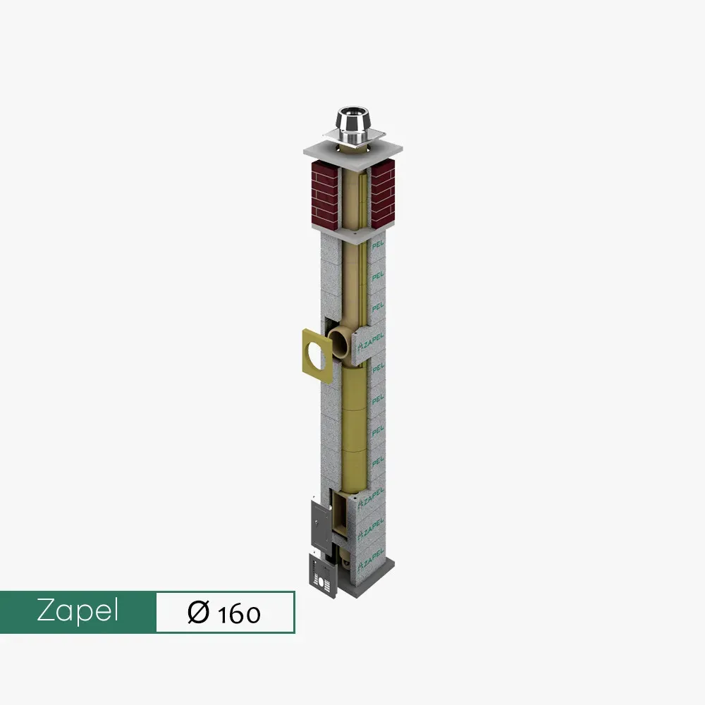 GT Zapel Eco S/M fi 160 ocieplony komin ceramiczny uniwersalny oraz na paliwa stałe