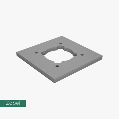 GT Zapel płyta wspornikowa pod klinkier S 53 x 53 cm do kominów bez wentylacji PDK