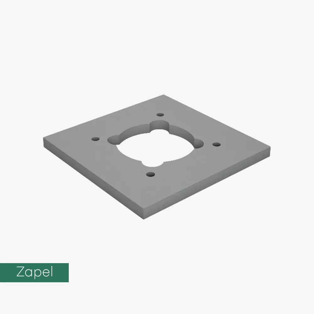 GT Zapel płyta wspornikowa pod klinkier S 53 x 53 cm do kominów bez wentylacji PDK
