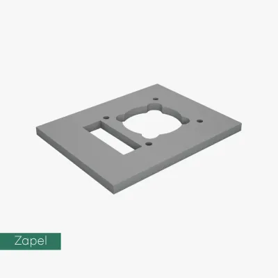GT Zapel płyta wspornikowa pod klinkier SW 67 x 53 cm do kominów z 1 wentylacją PPK
