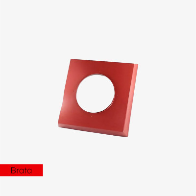 Brata daszek stalowy (SW) 66 x 52 RAL3009 (wiśnia)