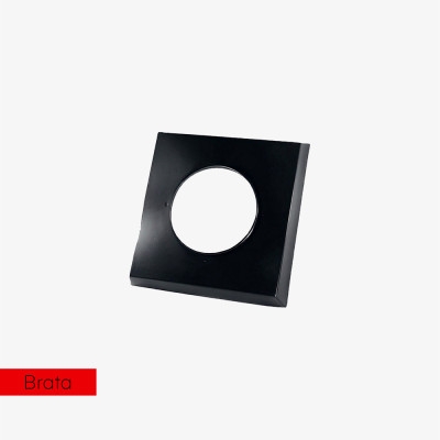 Brata daszek stalowy (SW) 66 x 52 RAL9005 (czarny)