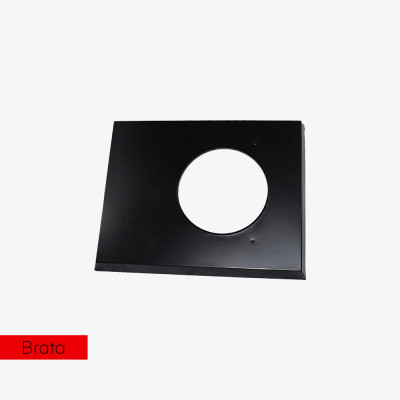Brata daszek stalowy (SW) 66 x 52 RAL9005 (czarny)