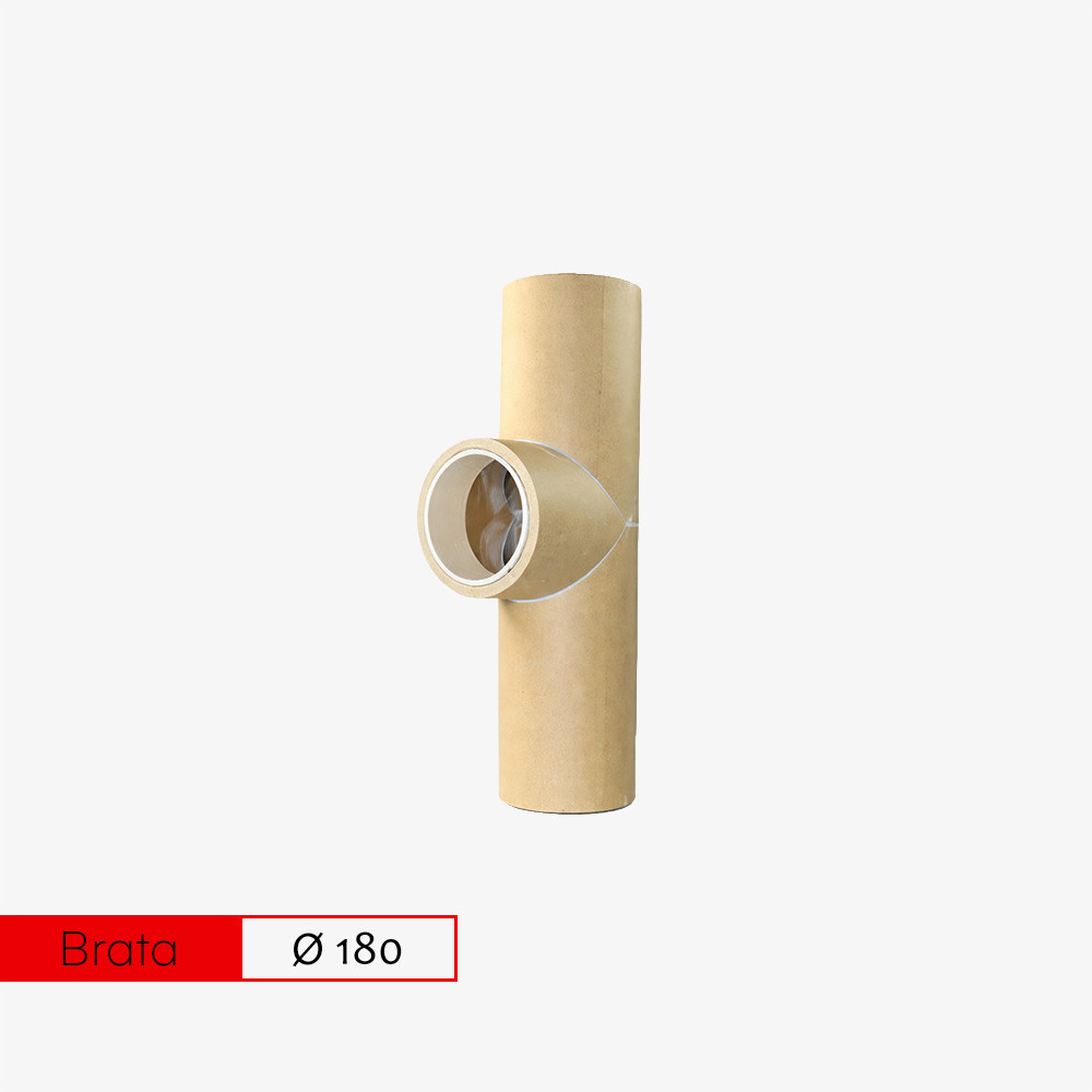 Trójnik spalinowy 90° (uniwersalny) fi 180 Brata