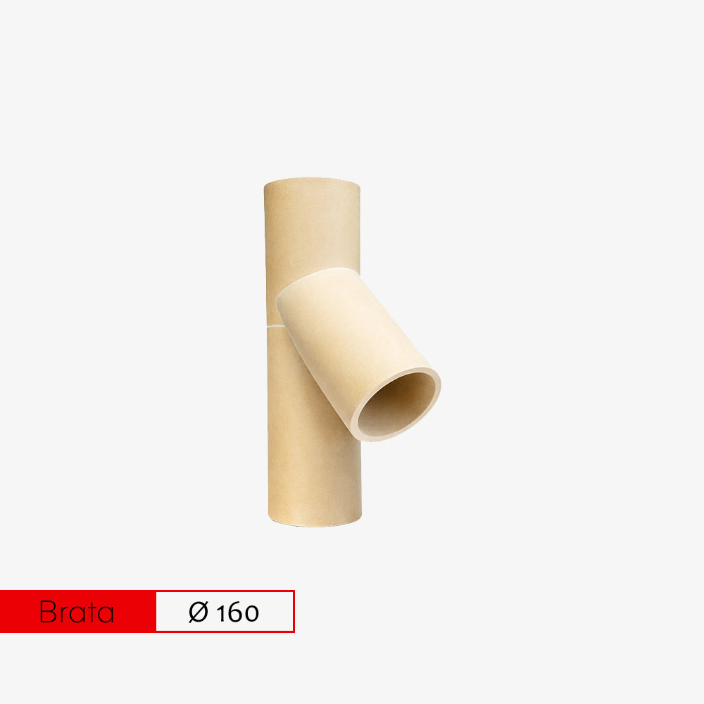Trójnik spalinowy 45° (uniwersalny) fi 160 Brata