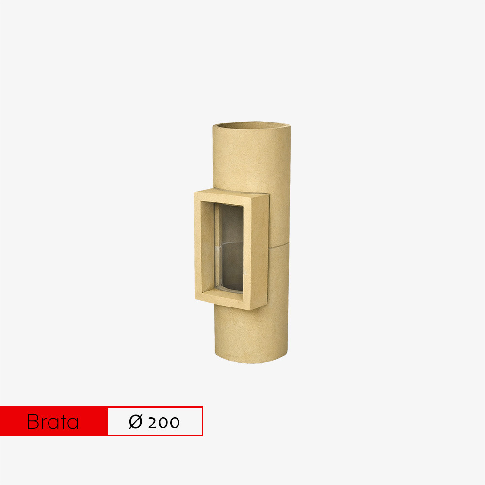Trójnik wyczystkowy fi 200 Brata