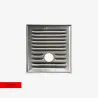Kratka wentylacyjna Brata 20 x 25 cm inox