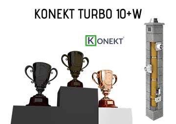 Najlepszy komin do gazu Konekt Turbo fi 100