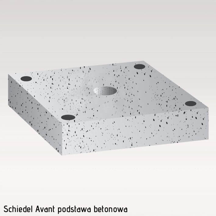 elementy komina Avant 12 podstawa betonowa